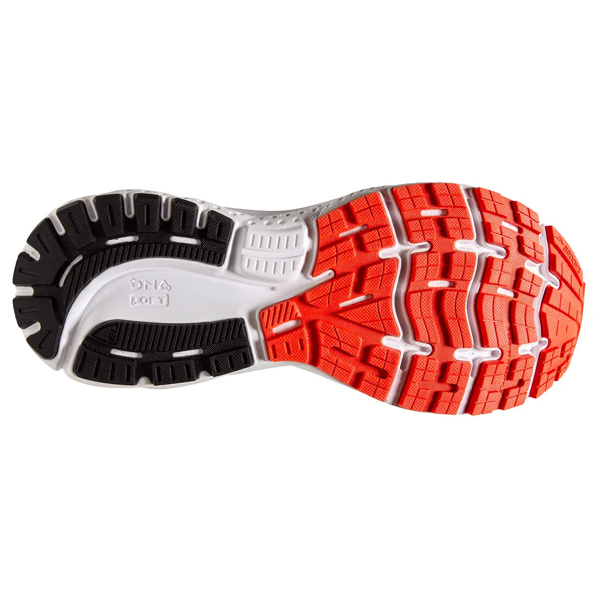 Brooks Ghost 13 - Black - Ebony - Cherry Tomato - Image 4