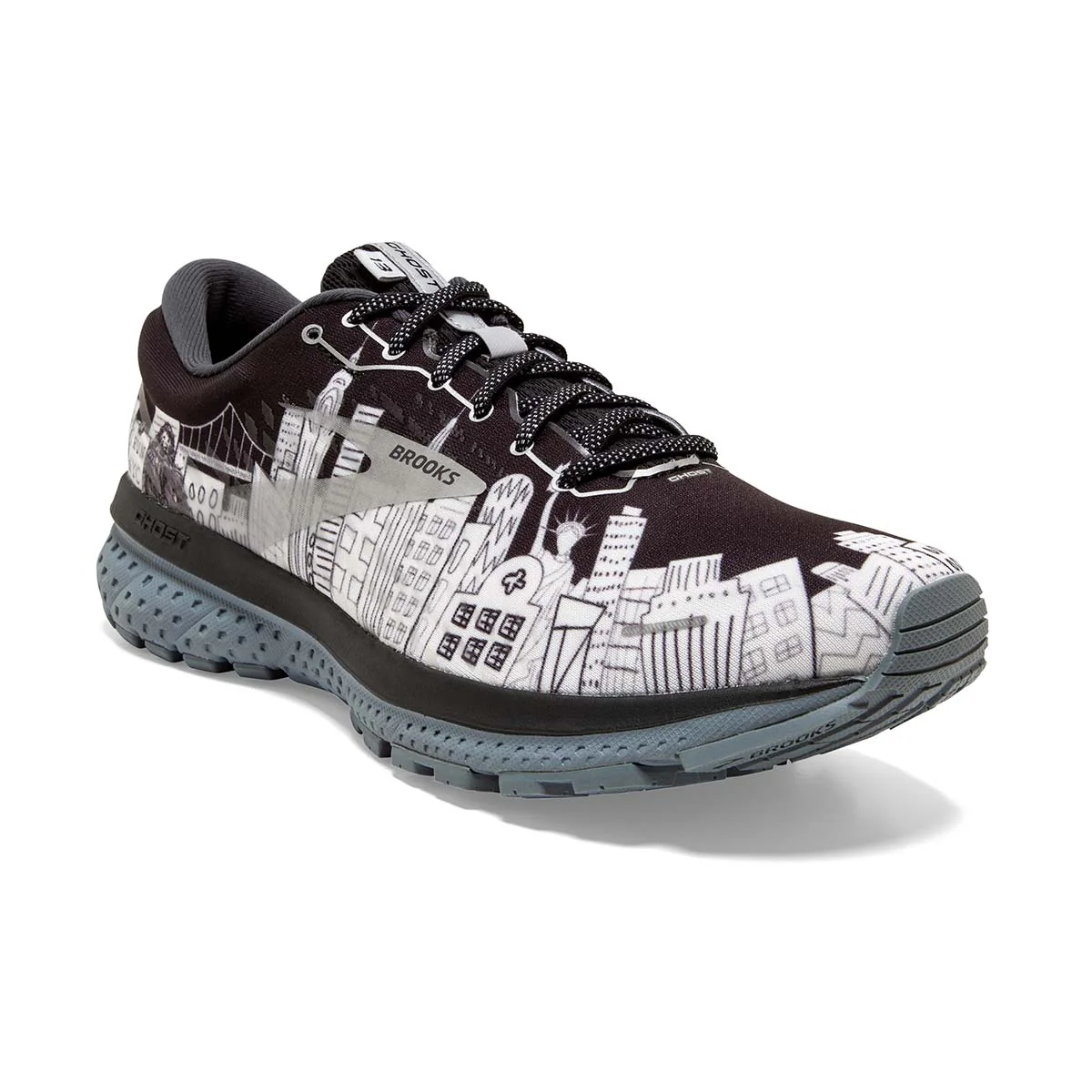 Brooks Ghost 13 - Black - Silver - Sleet - Image 3