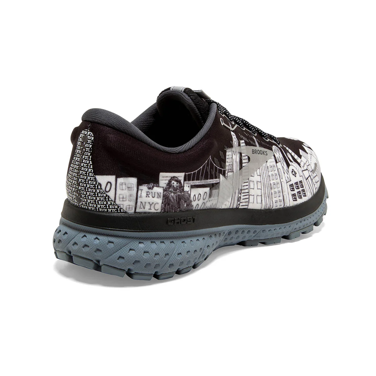 Brooks Ghost 13 - Black - Silver - Sleet - Image 4