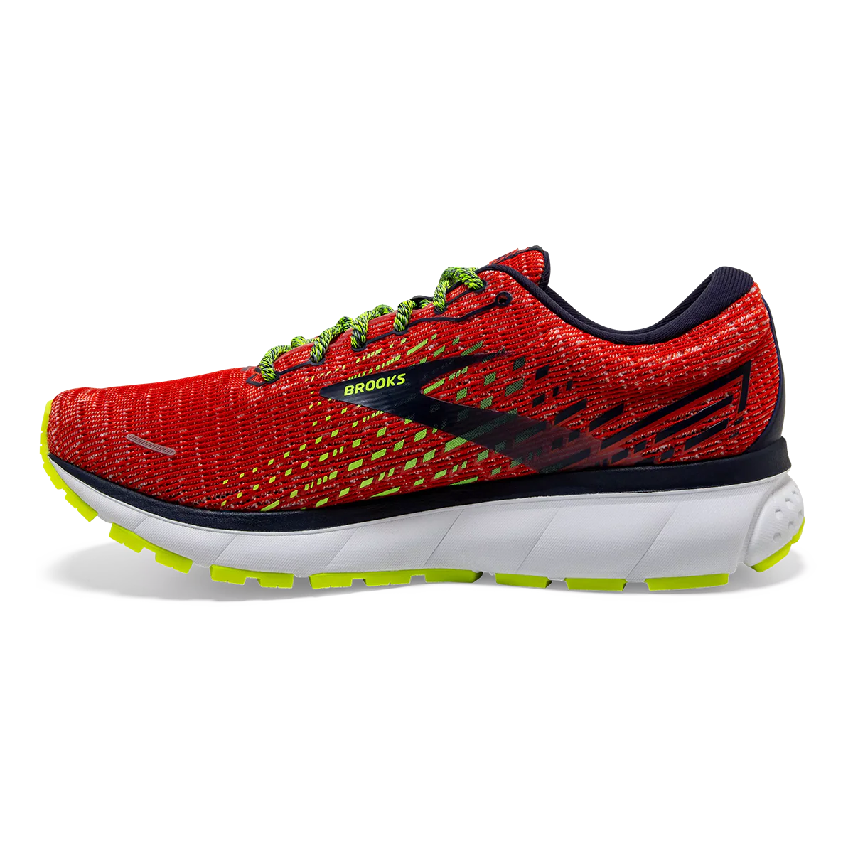 Brooks Ghost 13 - Tomato - Navy - Nightlife - Image 2
