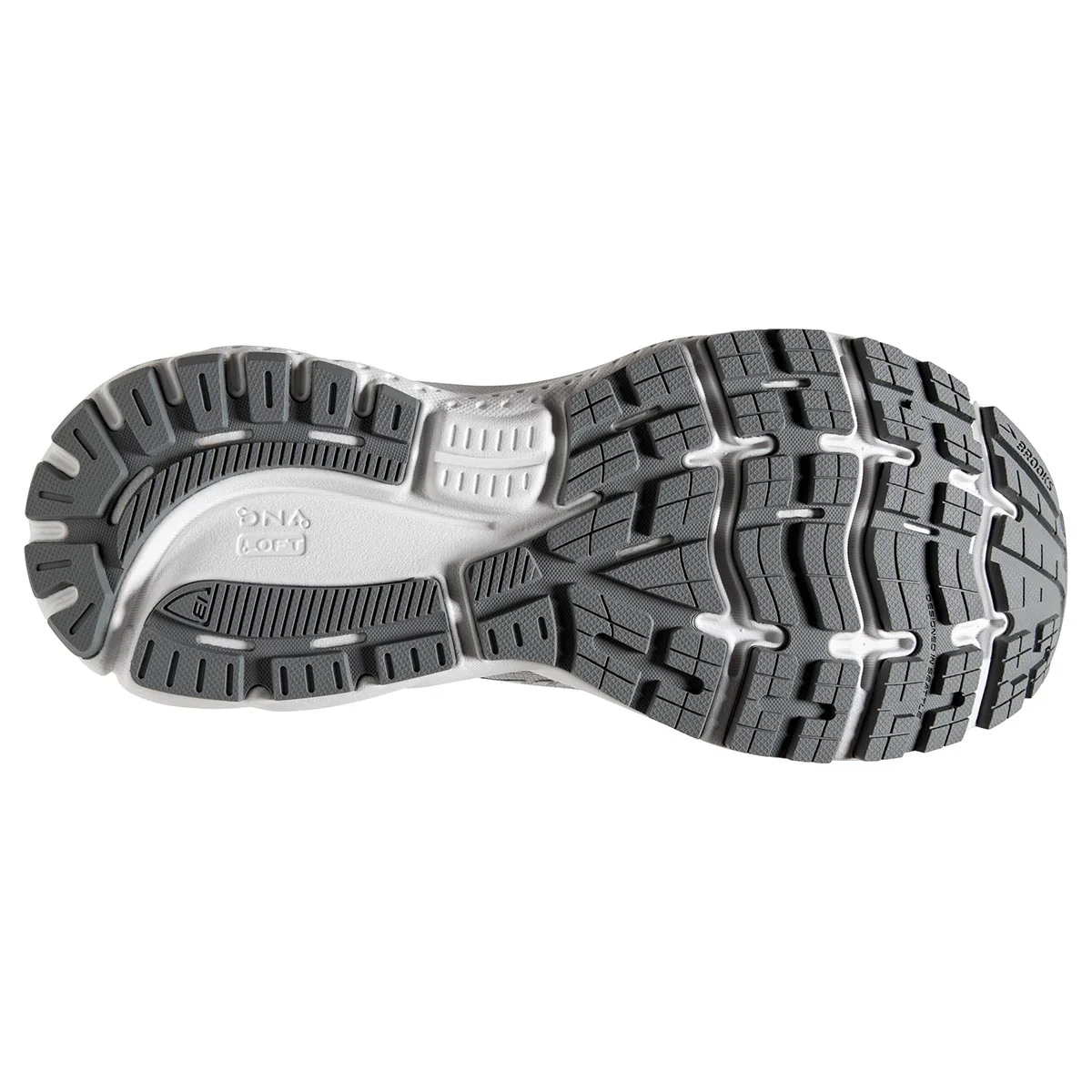 Brooks Ghost 13 - Alloy - Oyster - White - Image 4