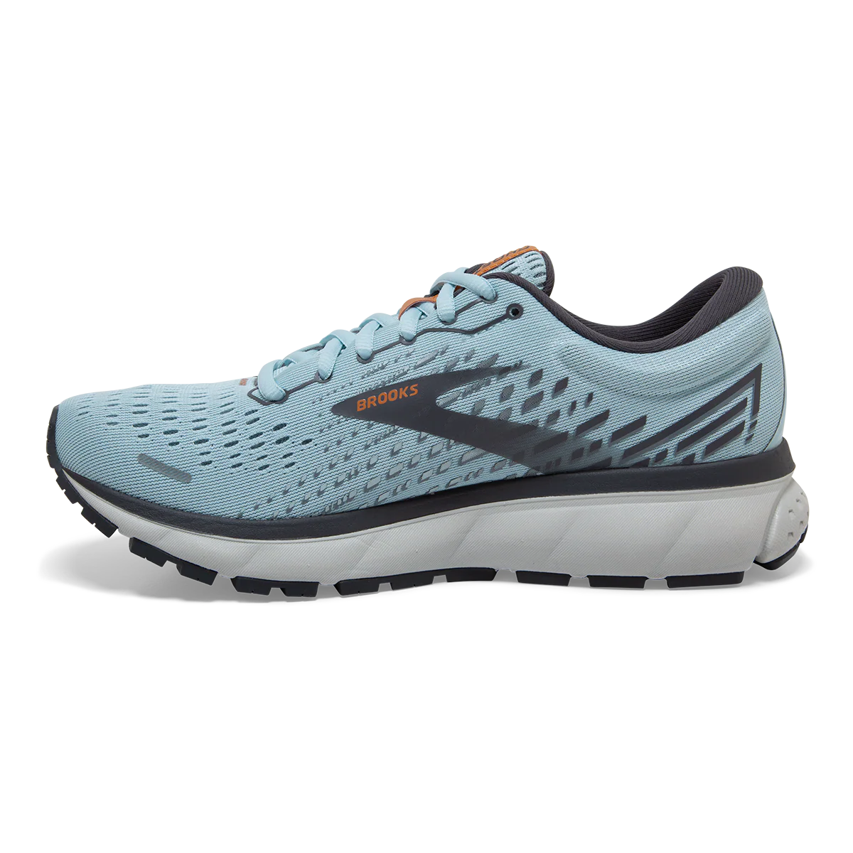 Brooks Ghost 13 - Light Blue - Blackened Pearl - White - Image 2