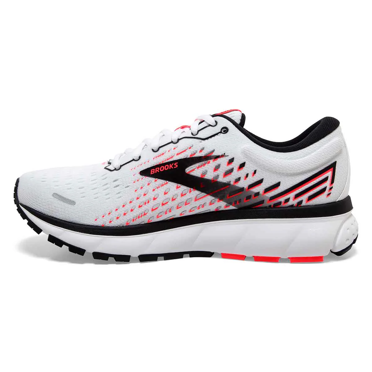Brooks Ghost 13 - White - Pink - Black - Image 2