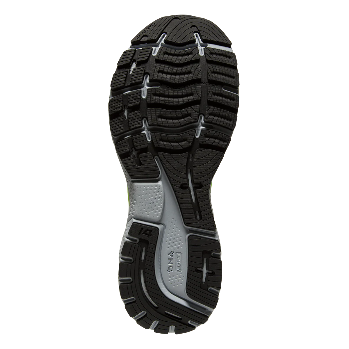 Brooks Ghost 14 - Green Gecko - Blue - Black - Image 4