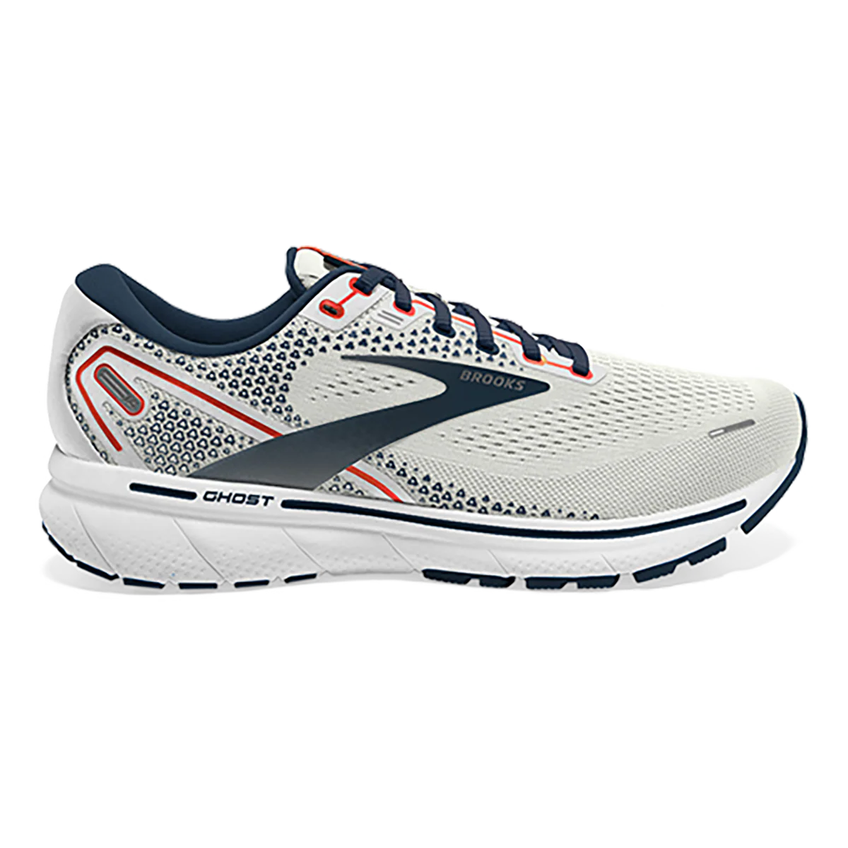Brooks Ghost 14 - Grey - Titan - Tomato