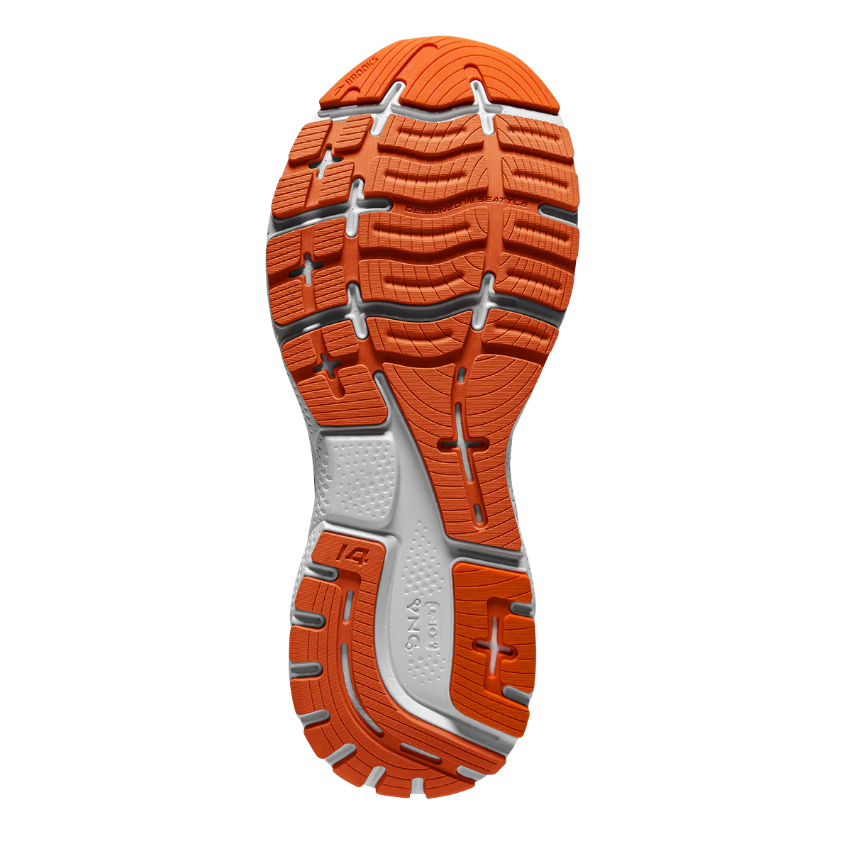 Brooks Ghost 14 - Titan - Teal - Flame - Image 4