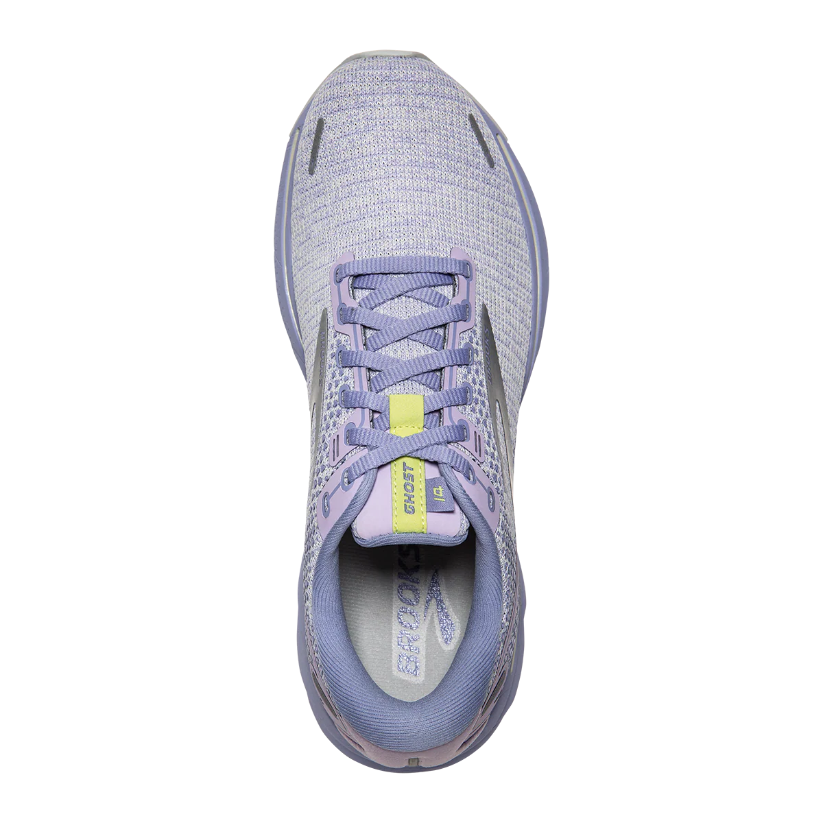 Brooks Ghost 14 - Lilac - Purple - Lime - Image 3
