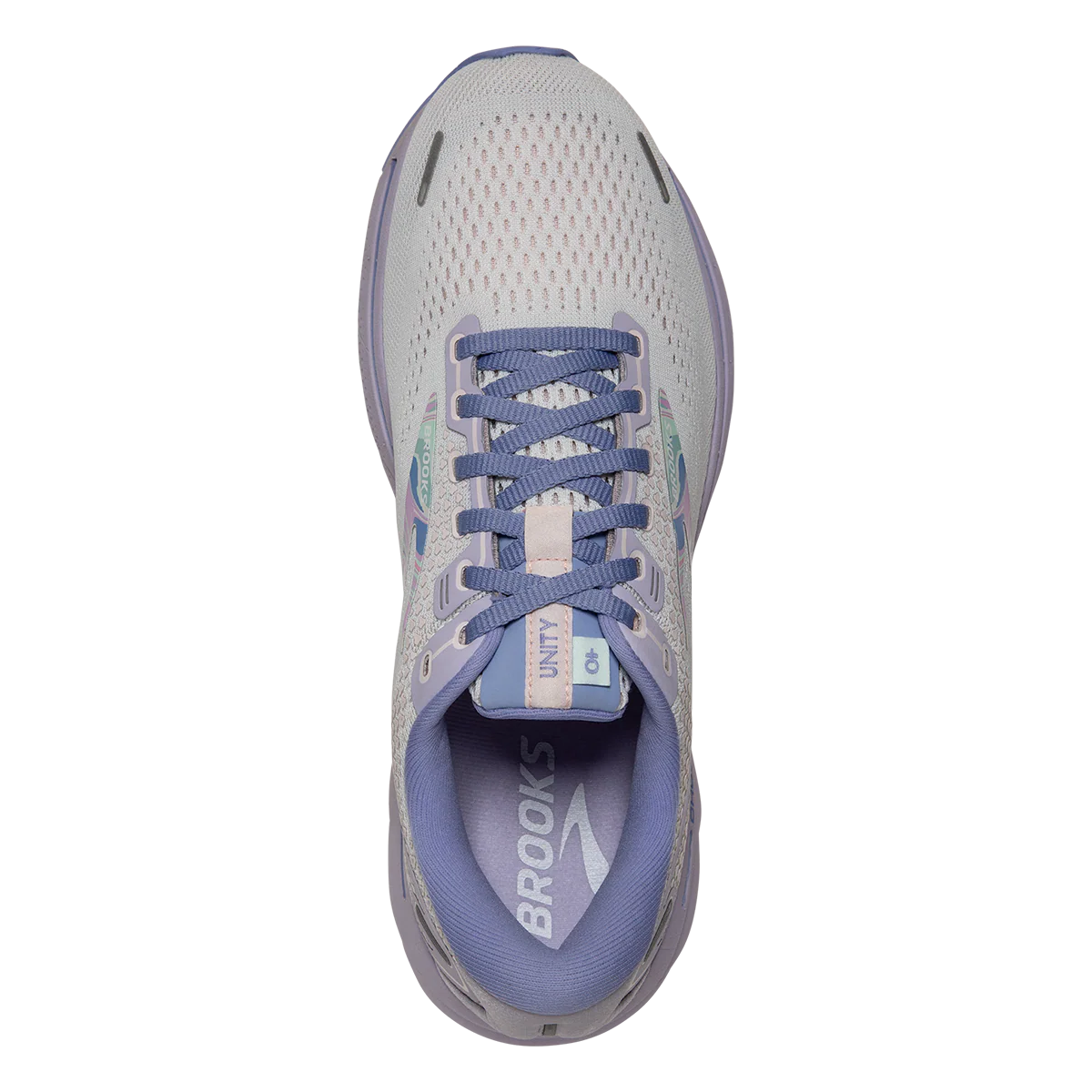 Brooks Ghost 14 - White - Purple - Barely Pink - Image 3