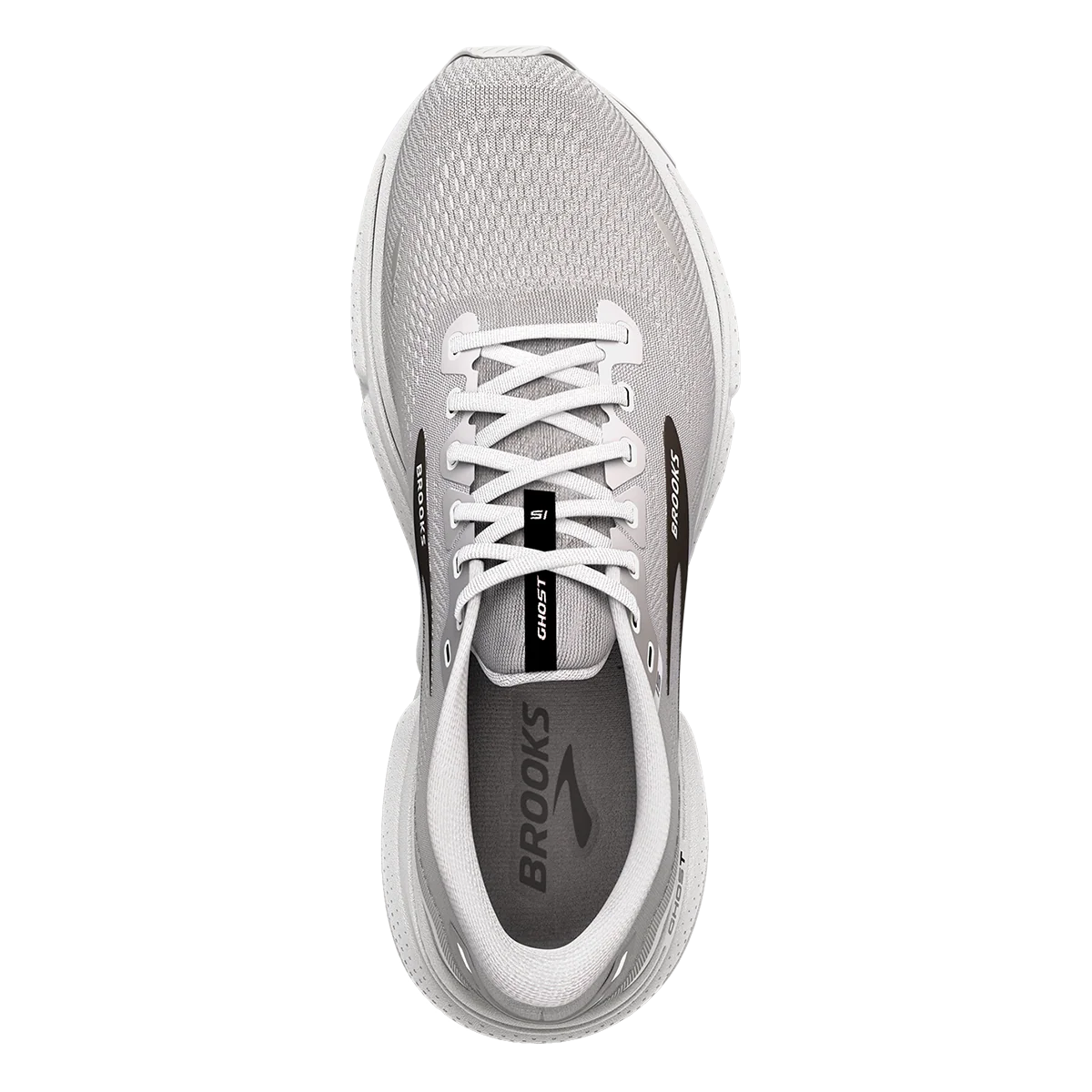 Brooks Ghost 15 - Alloy - Oyster - Black - Image 3