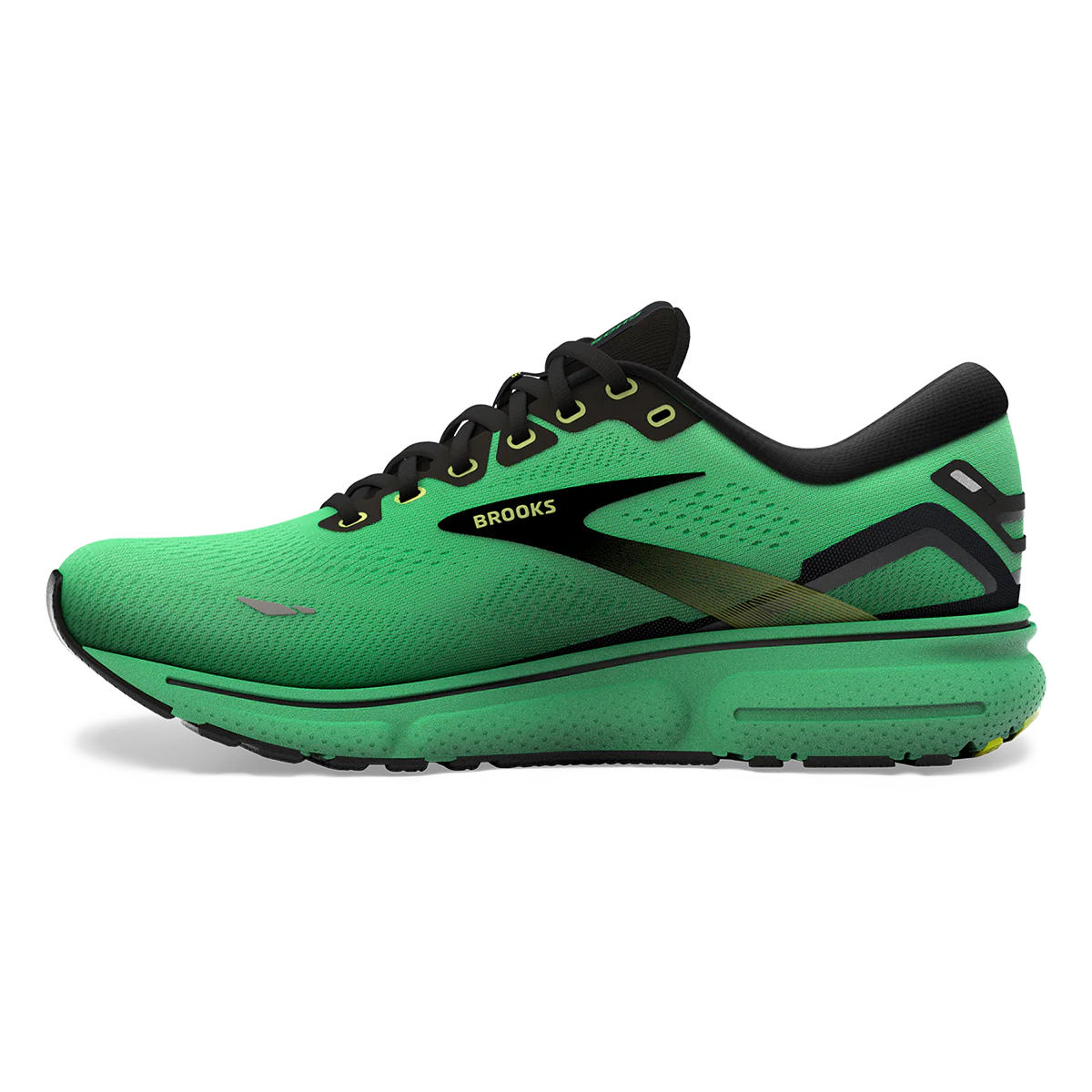 Brooks Ghost 15 - Green - Black - Sharp Green - Image 2