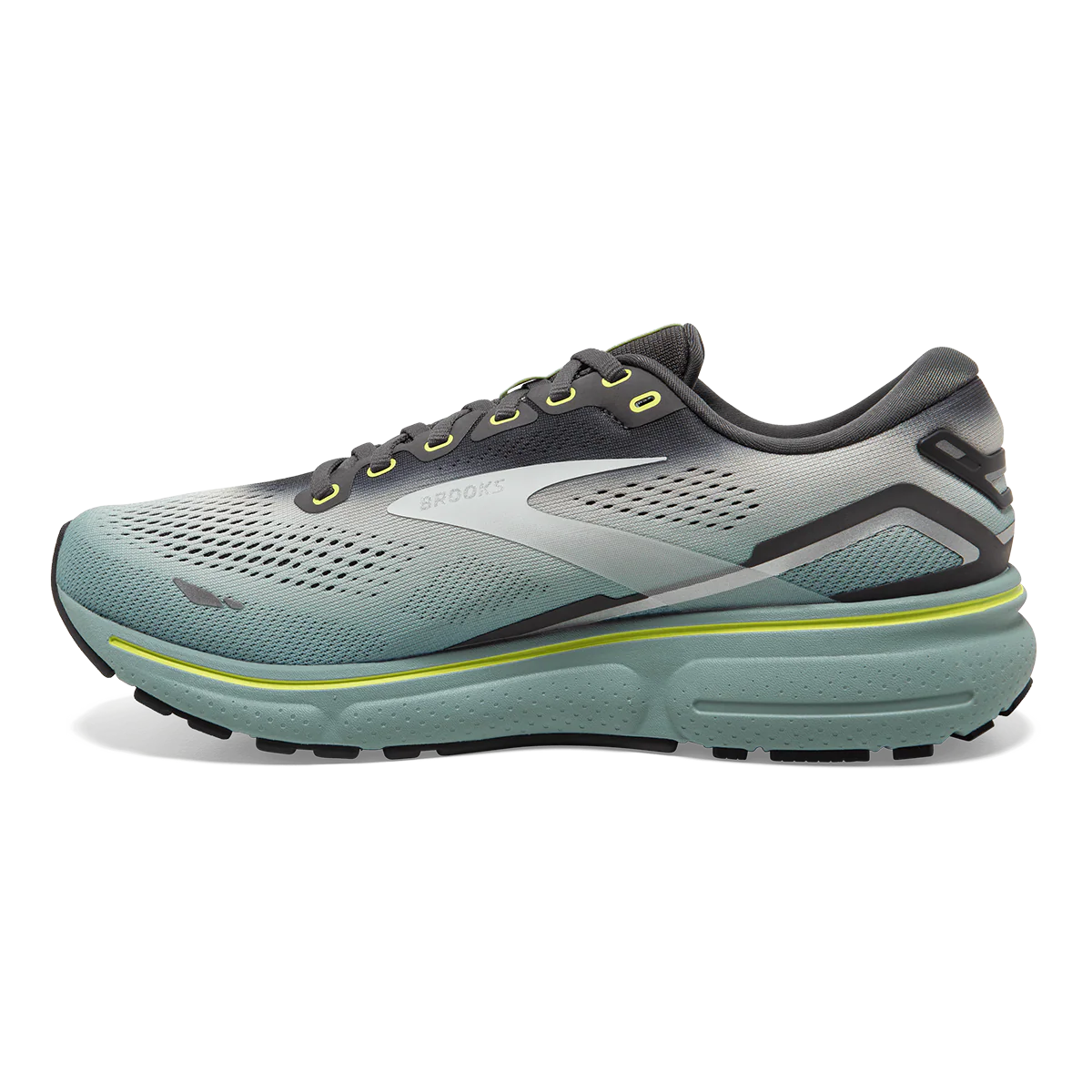 Brooks Ghost 15 - Grey - Oyster - Cloud Blue - Image 2