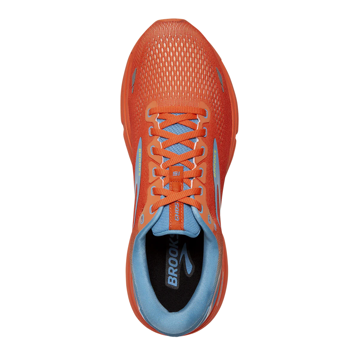 Brooks Ghost 15 - Orange - Blue - Yellow - Image 3
