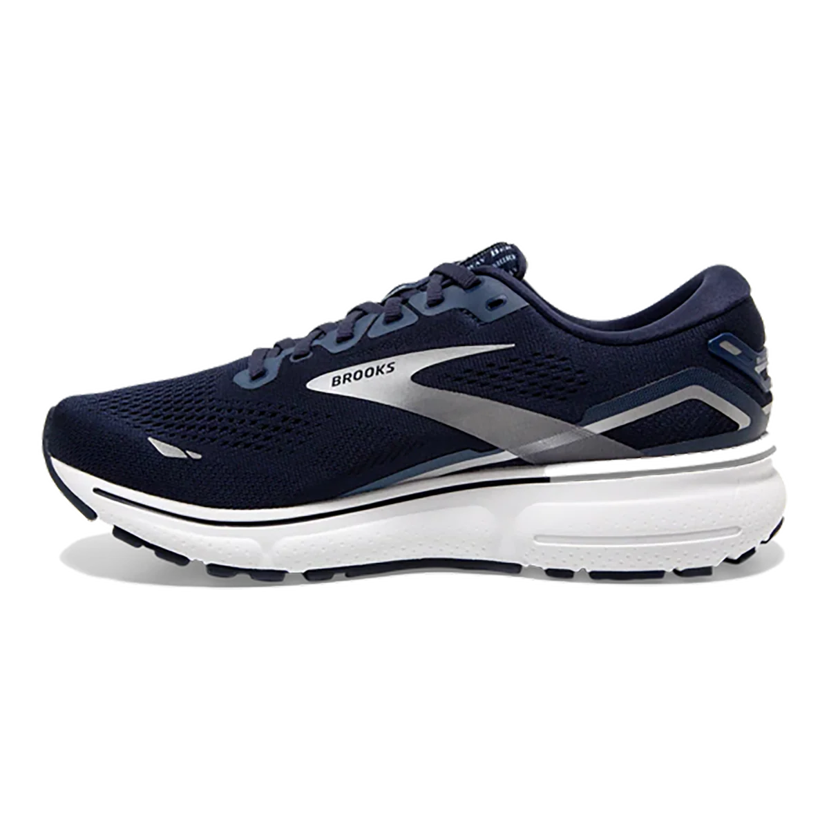 Brooks Ghost 15 - Peacoat - Blue - Silver - Image 2