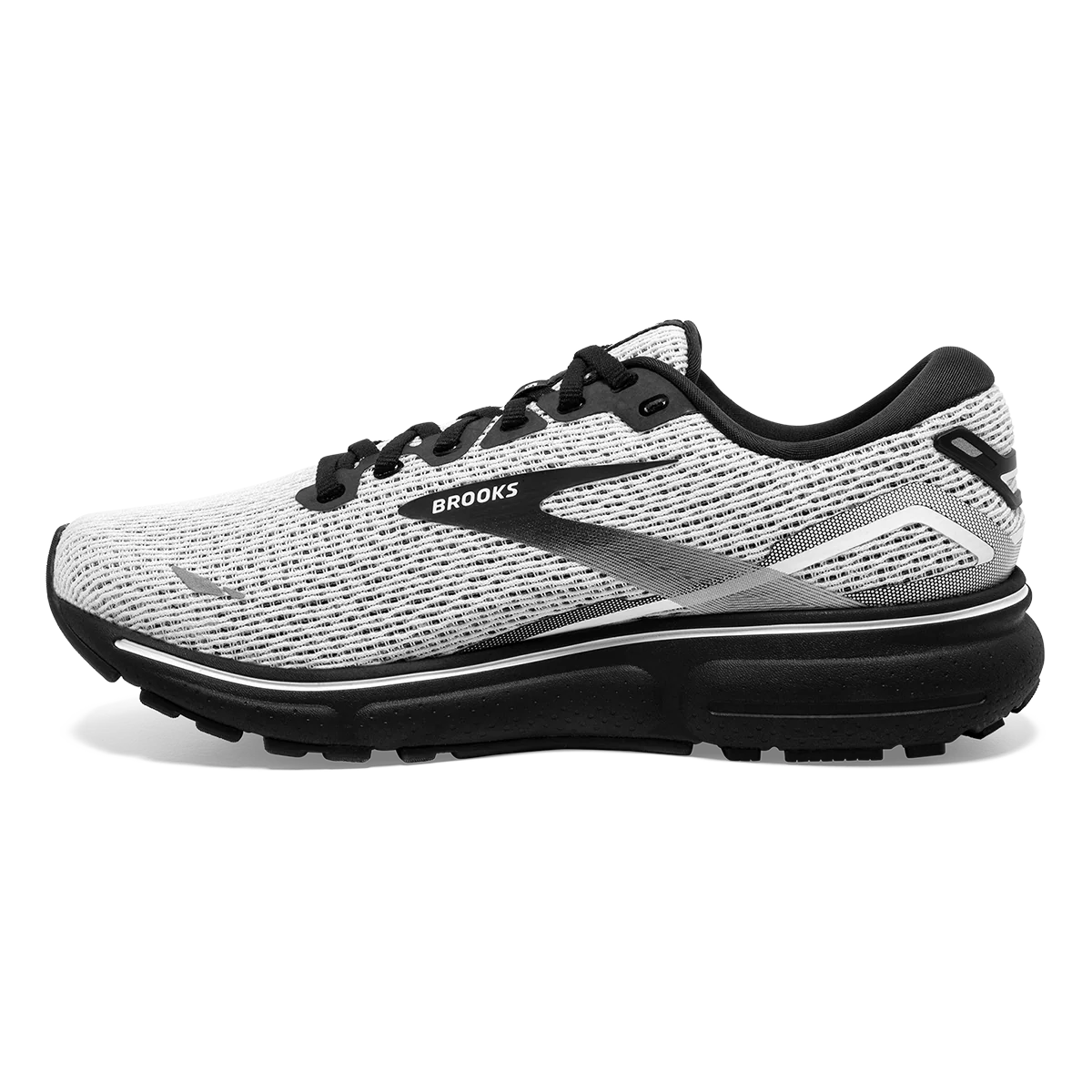 Brooks Ghost 15 - White - Black - Image 2