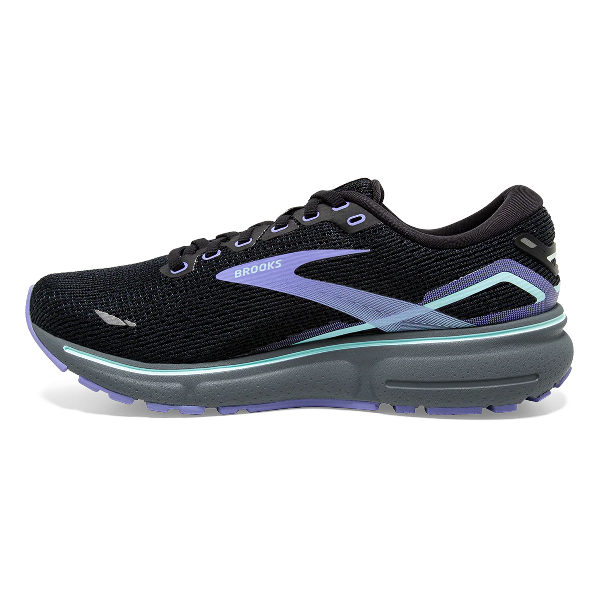 Brooks Ghost 15 - Black - Jacaranda - Salt - Image 2