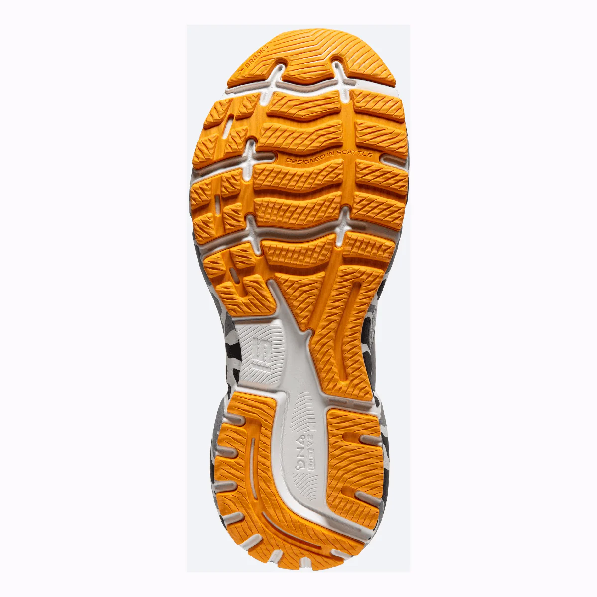 Brooks Ghost 15 - Blanc - Grey - Sunflower - Image 4