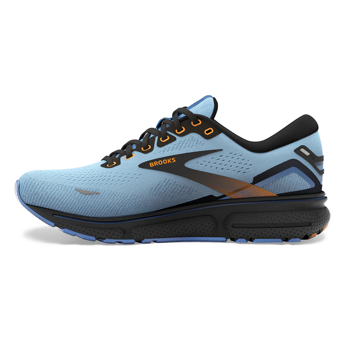 Brooks Ghost 15 - Light Blue - Black - Yellow - Image 2
