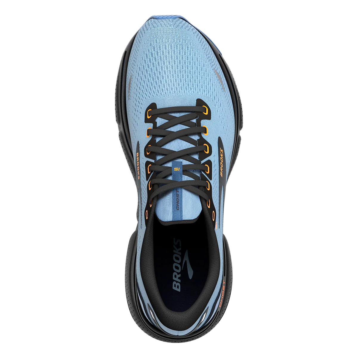 Brooks Ghost 15 - Light Blue - Black - Yellow - Image 3