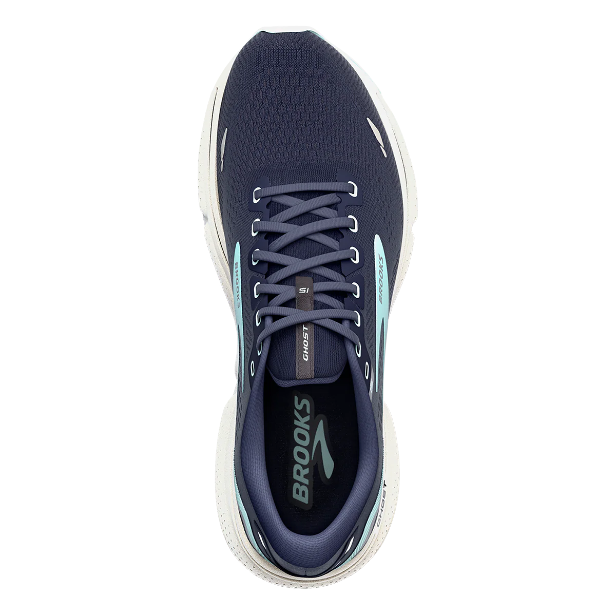 Brooks Ghost 15 - Peacoat - Pearl - Salt Air - Image 3