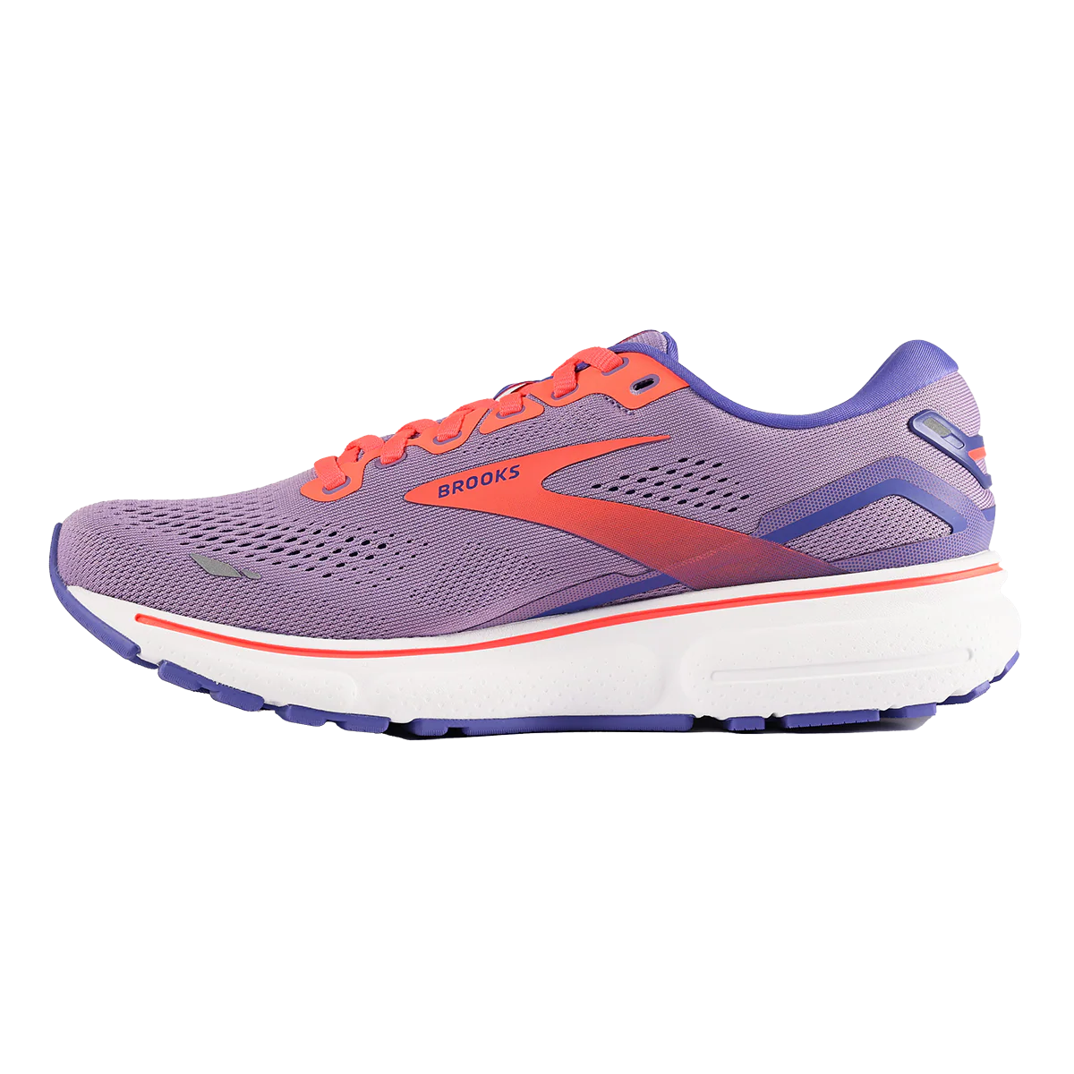 Brooks Ghost 15 - Rhapsody - Iris - Coral - Image 2