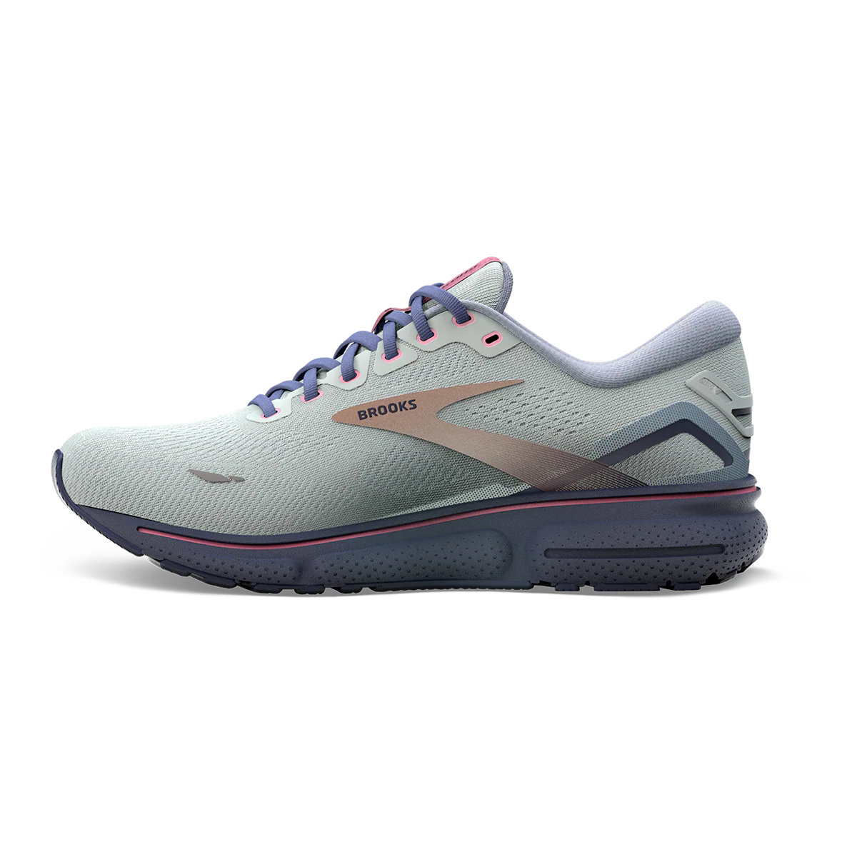 Brooks Ghost 15 - Spa Blue - Neo Pink - Copper - Image 2