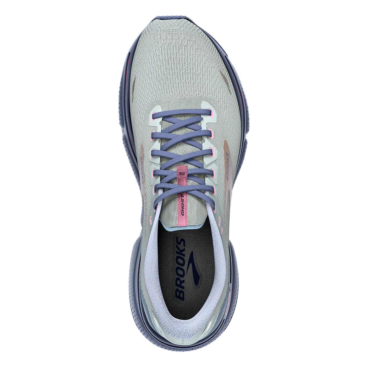 Brooks Ghost 15 - Spa Blue - Neo Pink - Copper - Image 3