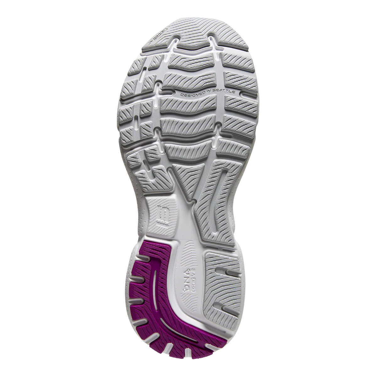 Brooks Ghost 15 - White - Oyster - Viola - Image 4