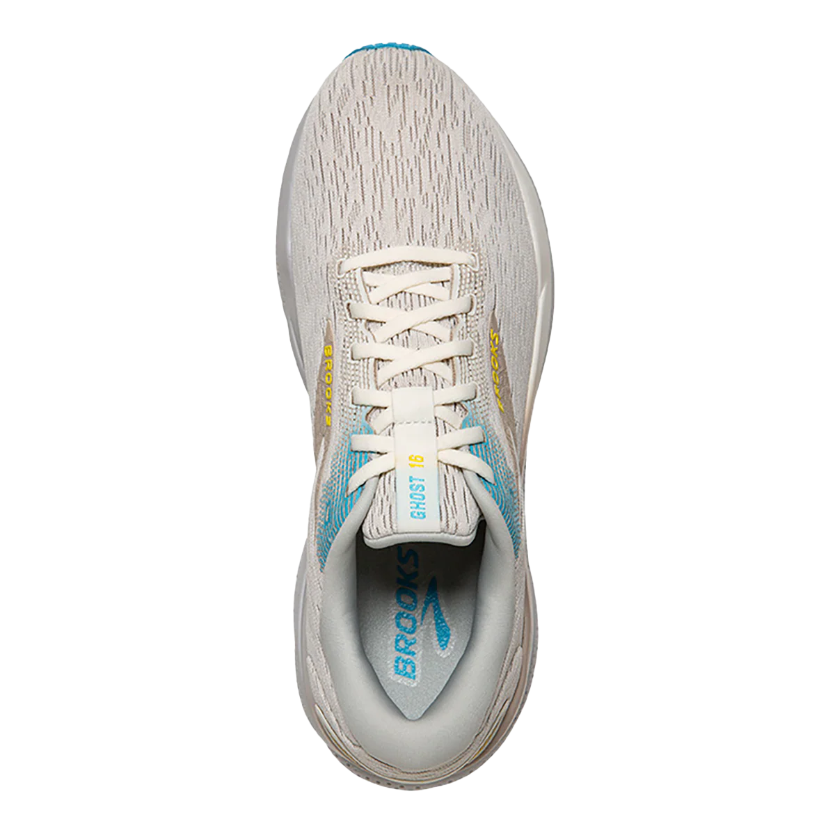 Brooks Ghost 16 - Coconut - Blue - Yellow - Image 3