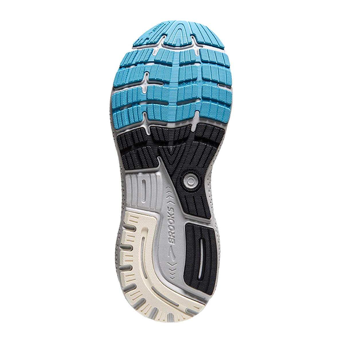 Brooks Ghost 16 - Coconut - Blue - Yellow - Image 4