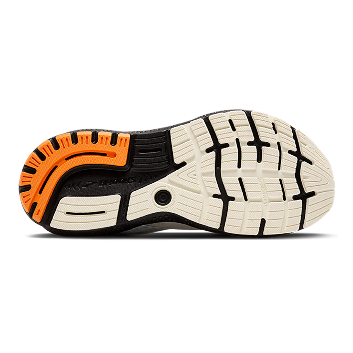 Brooks Ghost 16 - Ecru - Orange - Black - Image 4