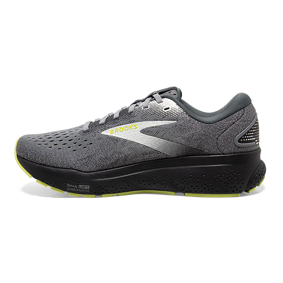 Brooks Ghost 16 - Primer - Grey - Lime - Image 2