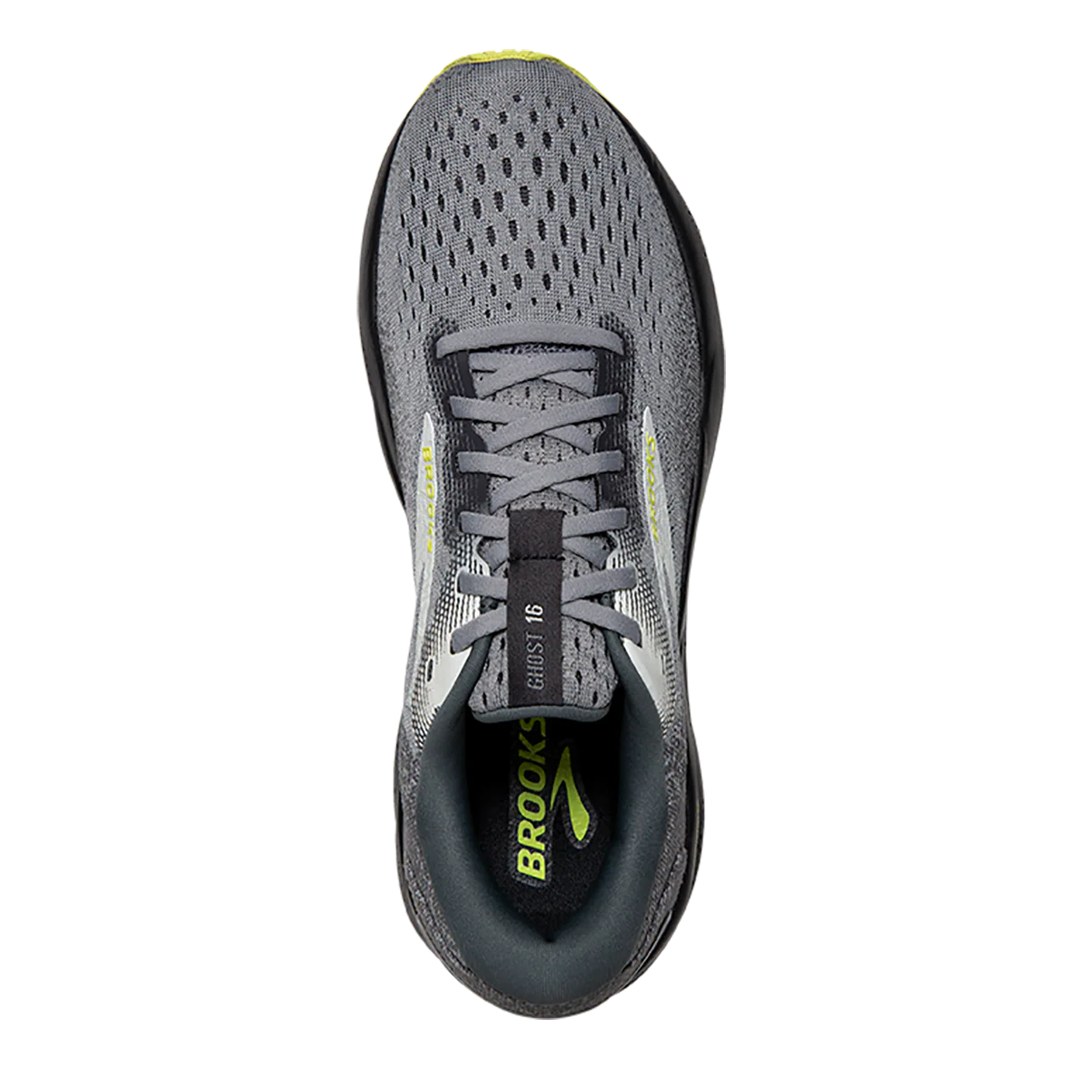 Brooks Ghost 16 - Primer - Grey - Lime - Image 3