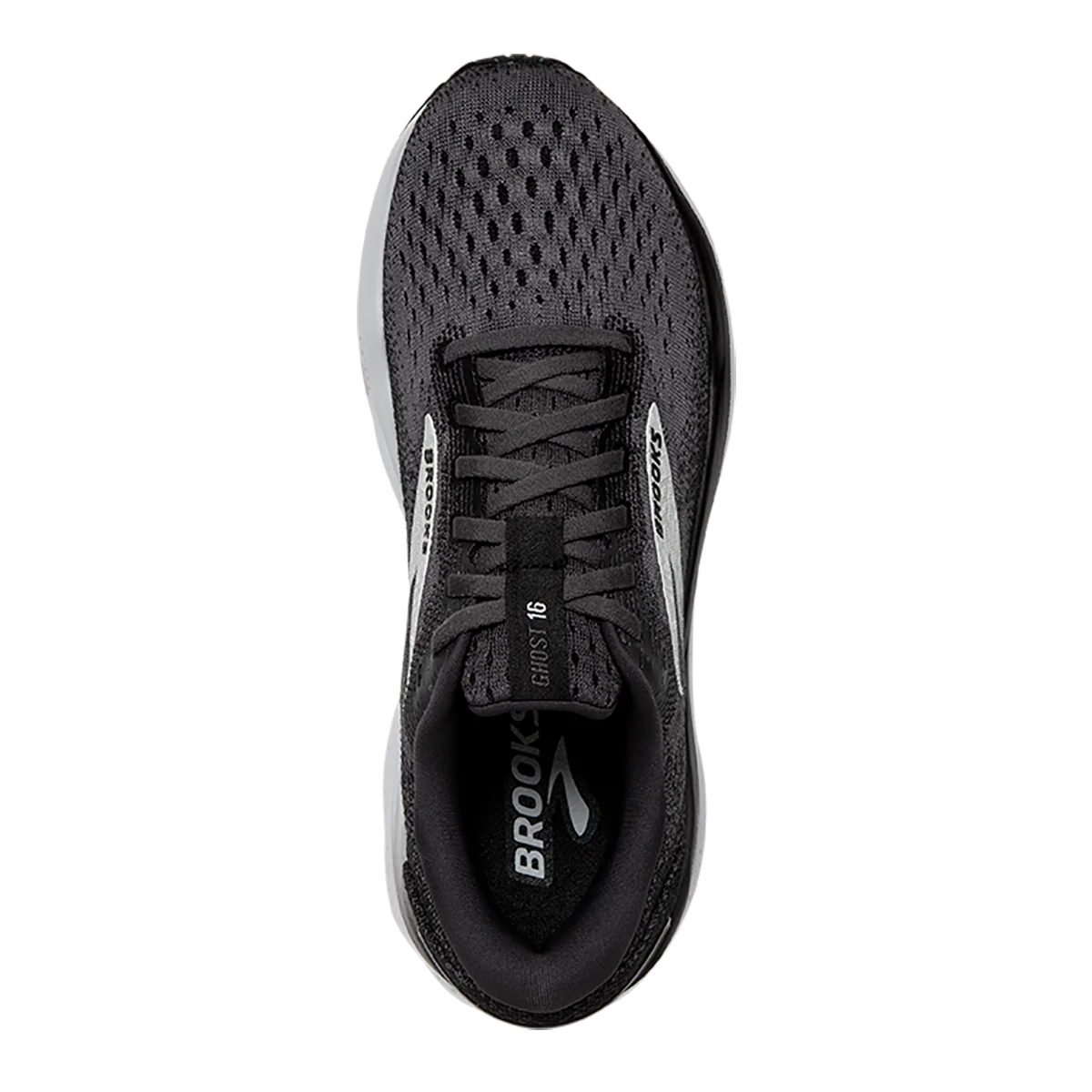 Brooks Ghost 16 - Black - Grey - White - Image 3
