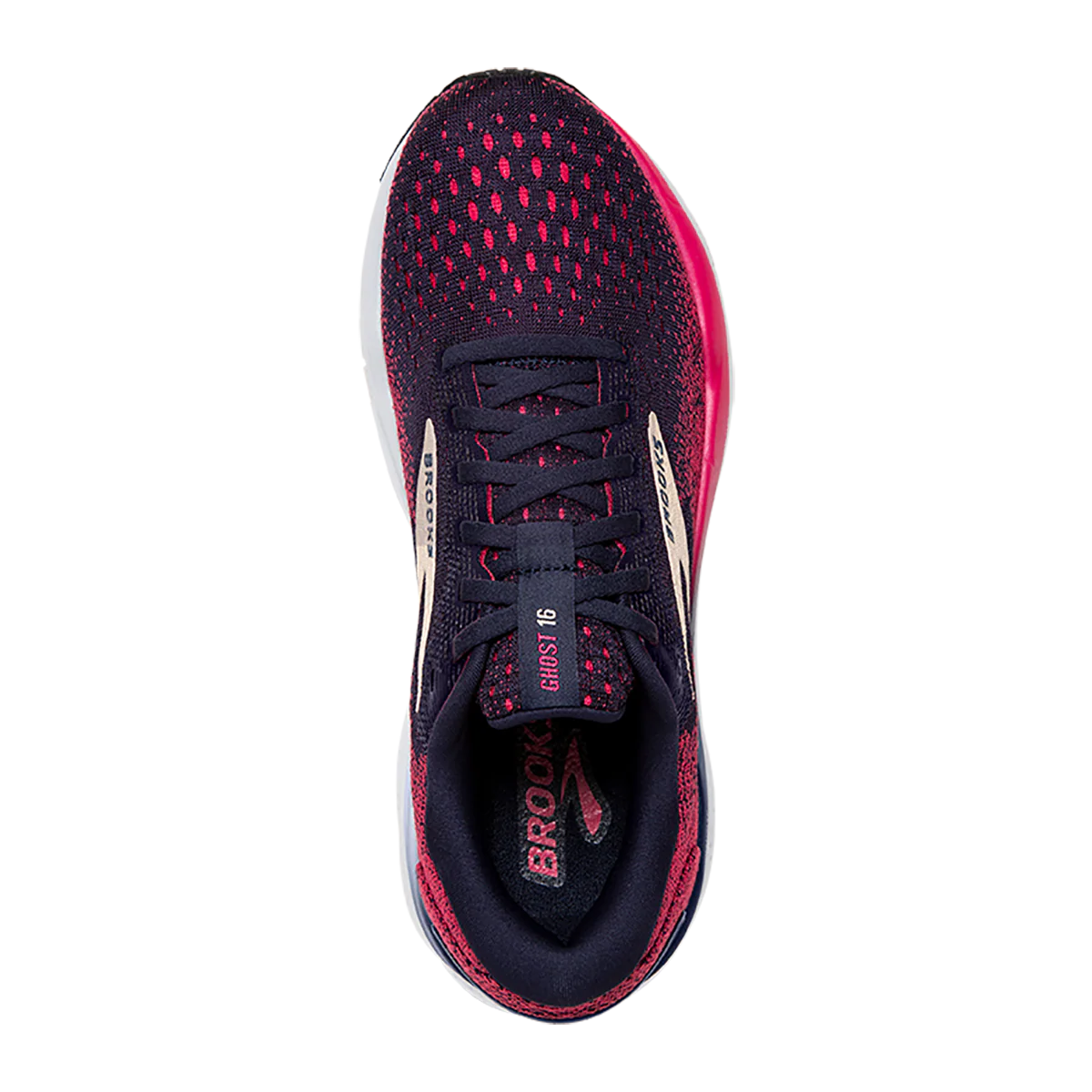 Brooks Ghost 16 - Peacoat - Raspberry - Apricot - Image 3
