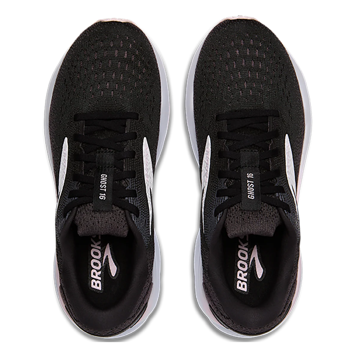 Brooks Ghost 16 - Black - White - Orchid Ice - Image 3