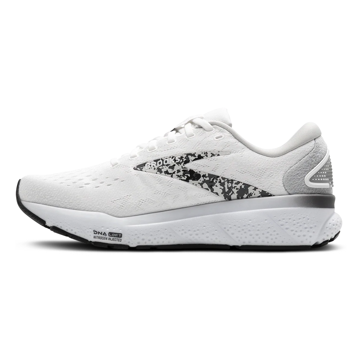Brooks Ghost 16 - White - Oyster - Lava - Image 2