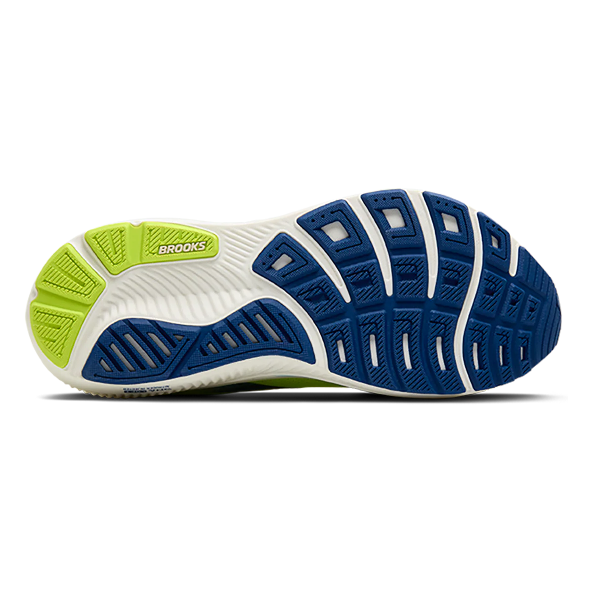Brooks Ghost 17 Acid Lime - Navy - White - Image 4