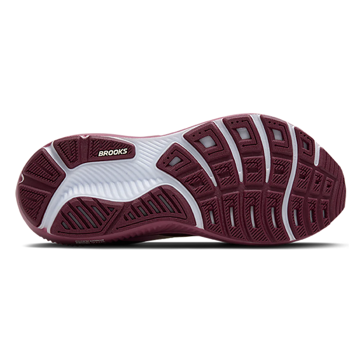 Brooks Ghost 17 Burgundy - Pink - Green - Image 4