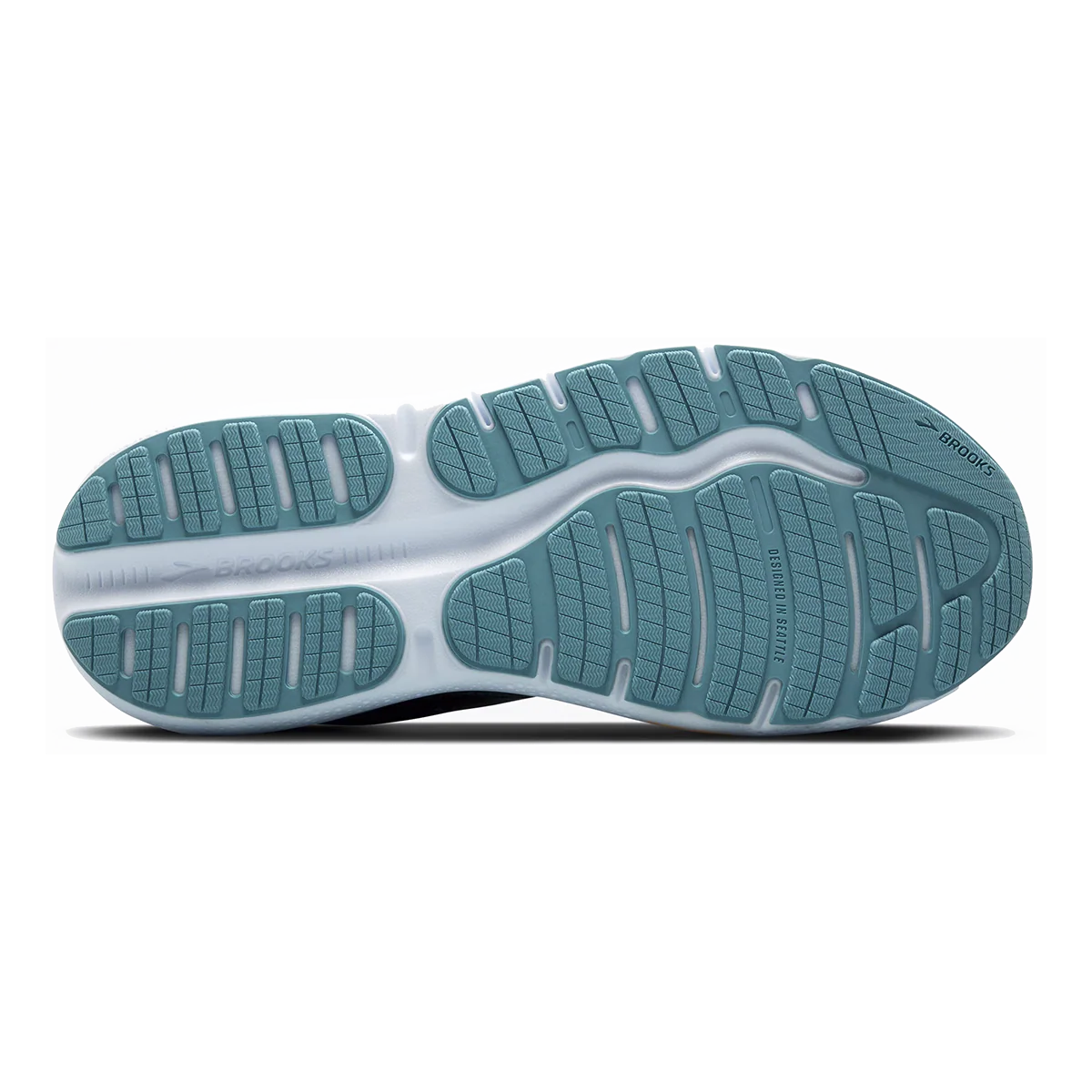 Brooks Ghost Max 2 - Moroccan Blue - Aqua - Orange Pop - Image 4