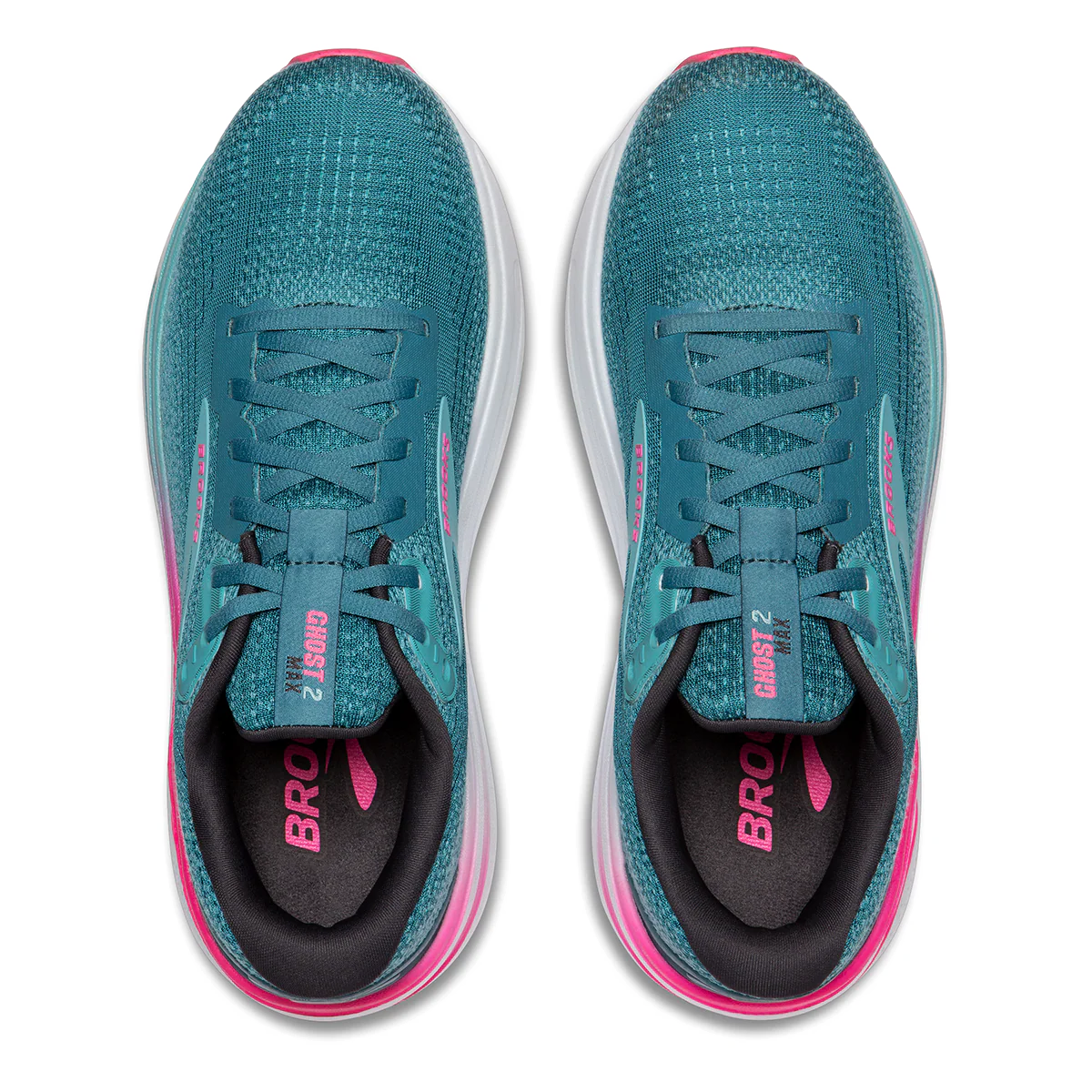 Brooks Ghost Max 2 - Storm Blue - Knockout Pink - Aqua - Image 3