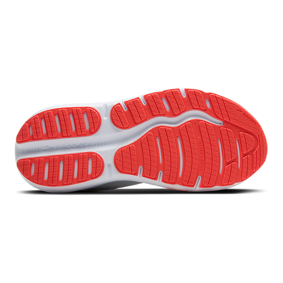 Brooks Ghost Max 2 - White - Hot Coral - Image 4