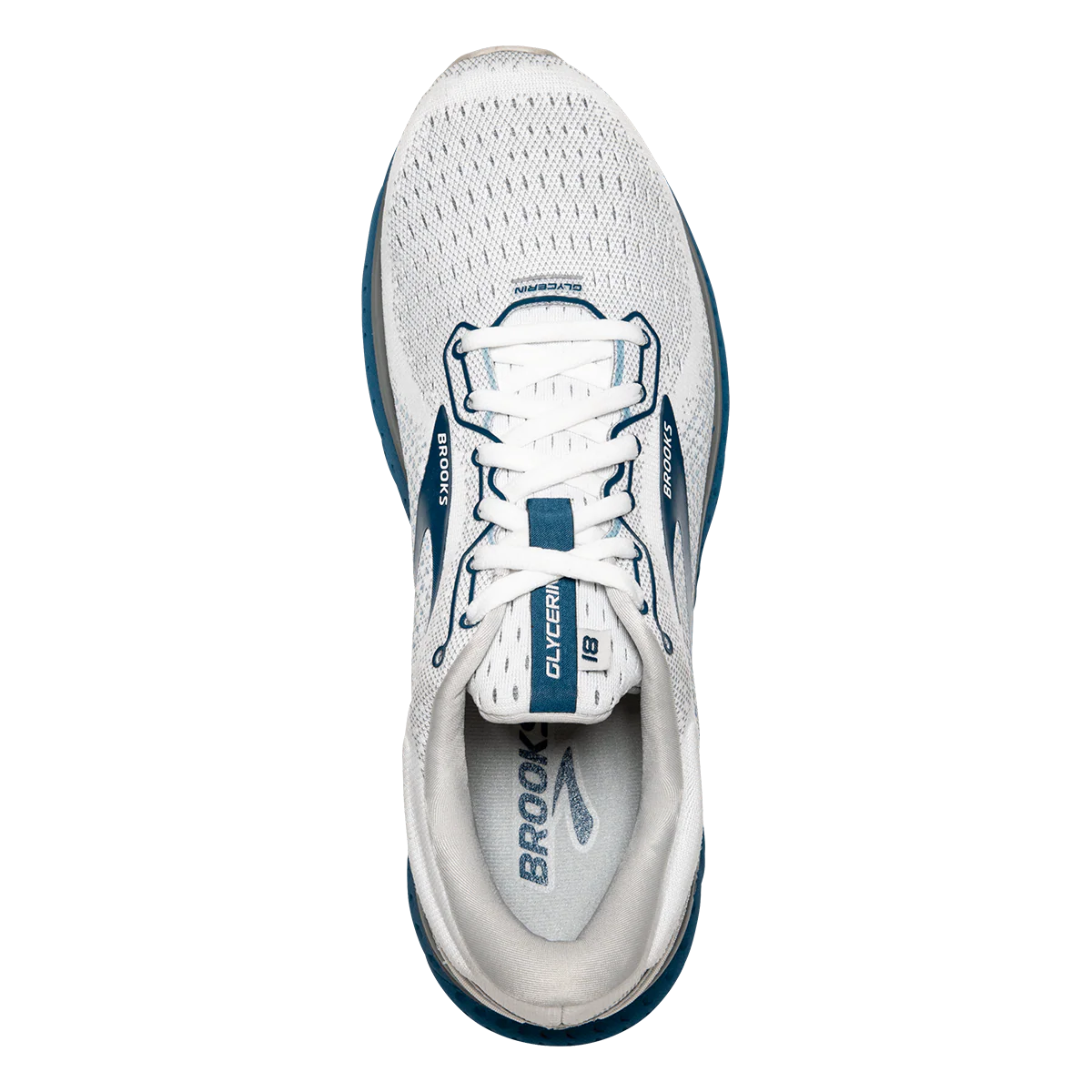 Brooks Glycerin 18 - White - Grey - Poseidon - Image 3