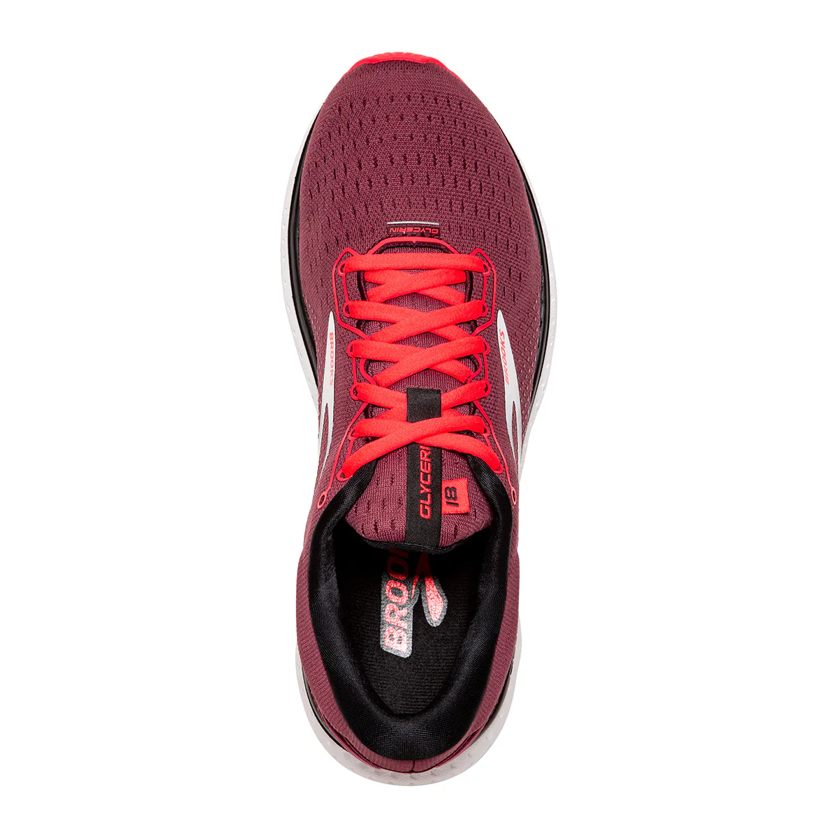 Brooks Glycerin 18 - Nocturne - Coral - White - Image 3