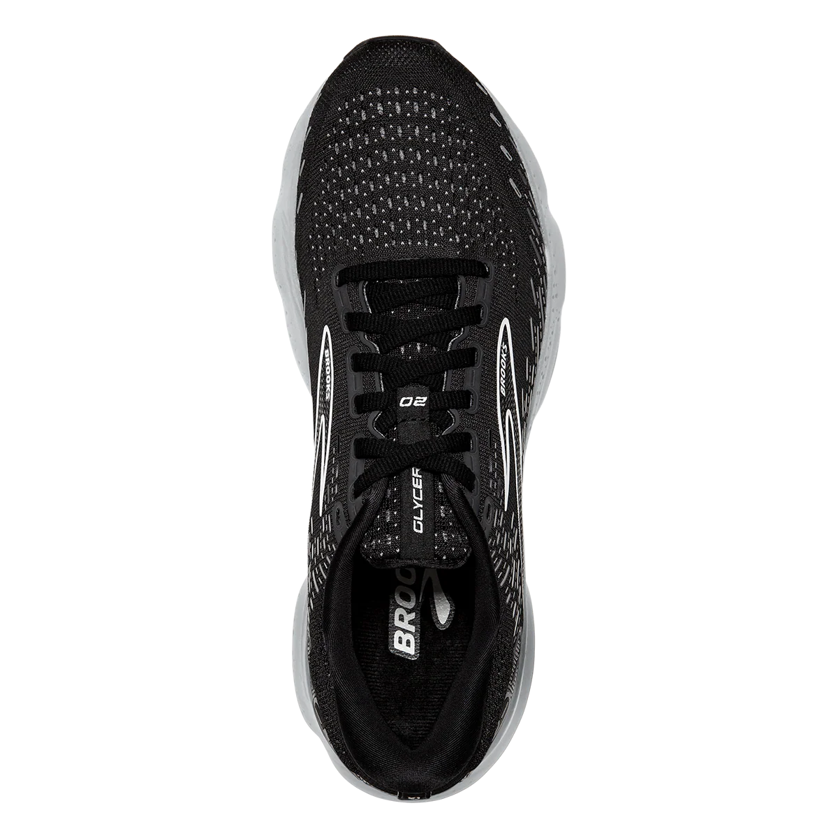 Brooks Glycerin 20 - Black - White - Alloy - Image 3