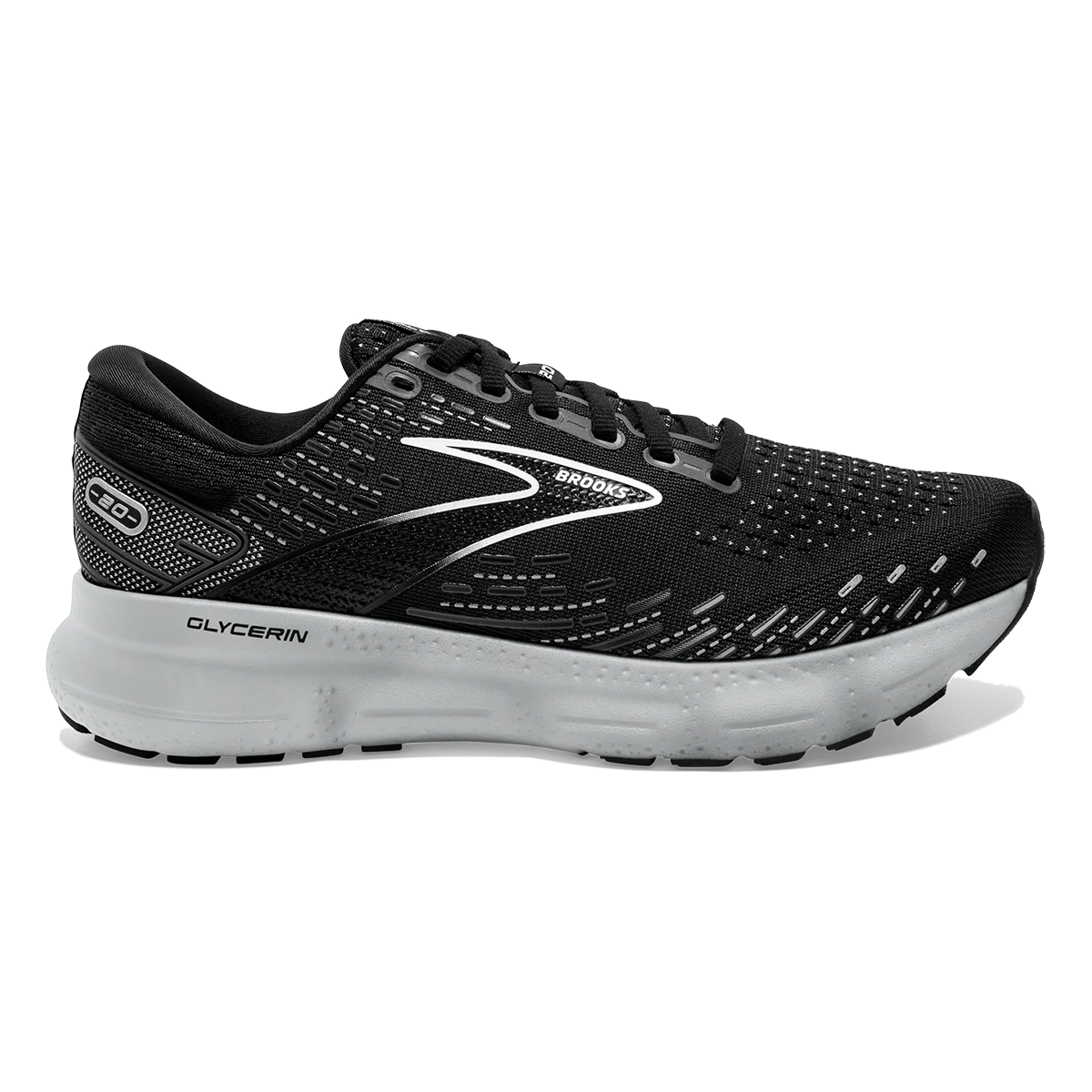Brooks Glycerin 20 - Black - White - Alloy