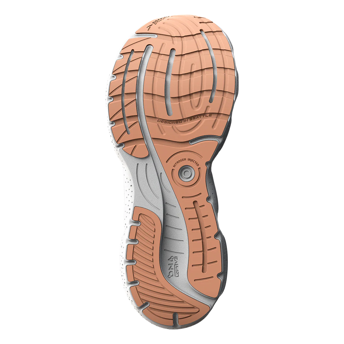 Brooks Glycerin 20 - White - Grey - Peach - Image 3