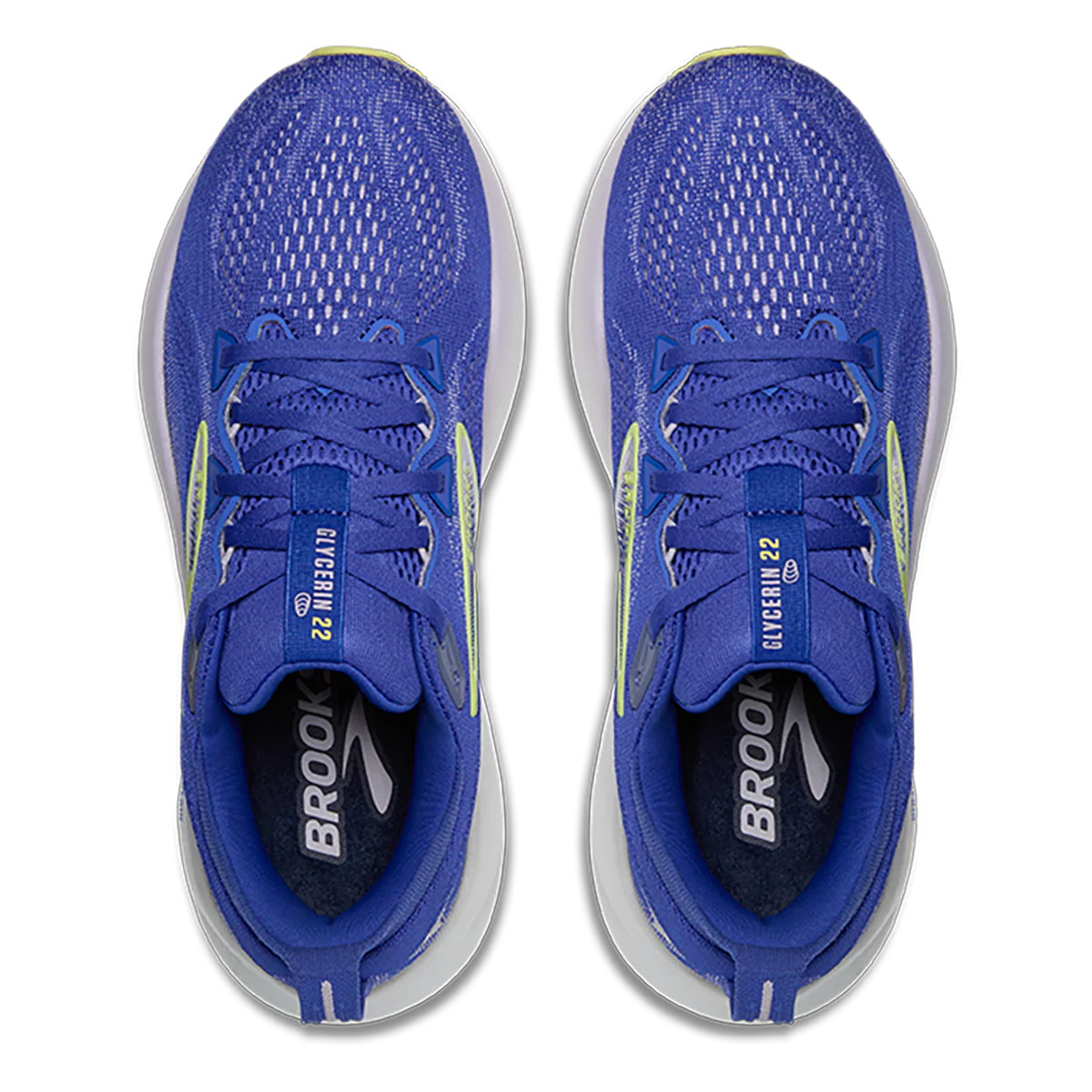 Brooks Glycerin 22 Amparo Blue - Hyper Iris - Yellow - Image 3