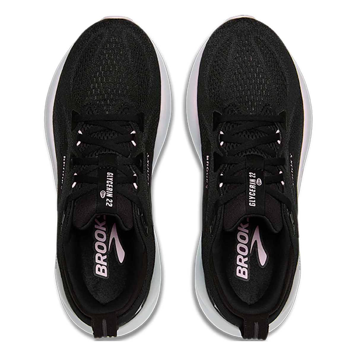 Brooks Glycerin 22 Black - Orchid Ice - White - Image 3
