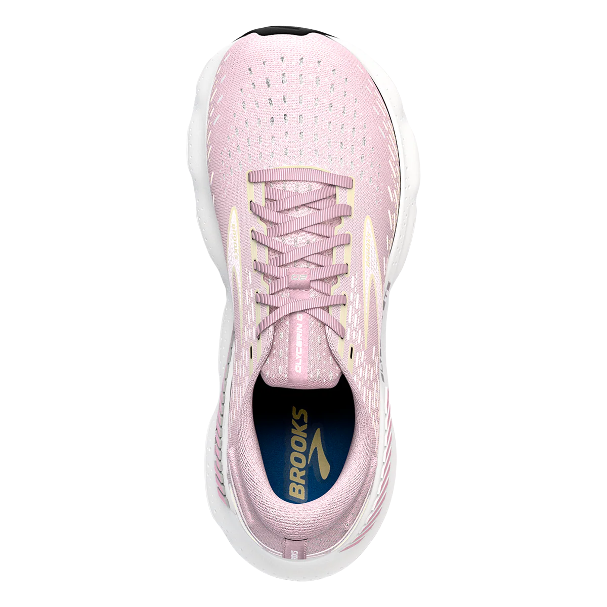 Brooks Glycerin GTS 20 - Pink - Yellow - White - Image 3
