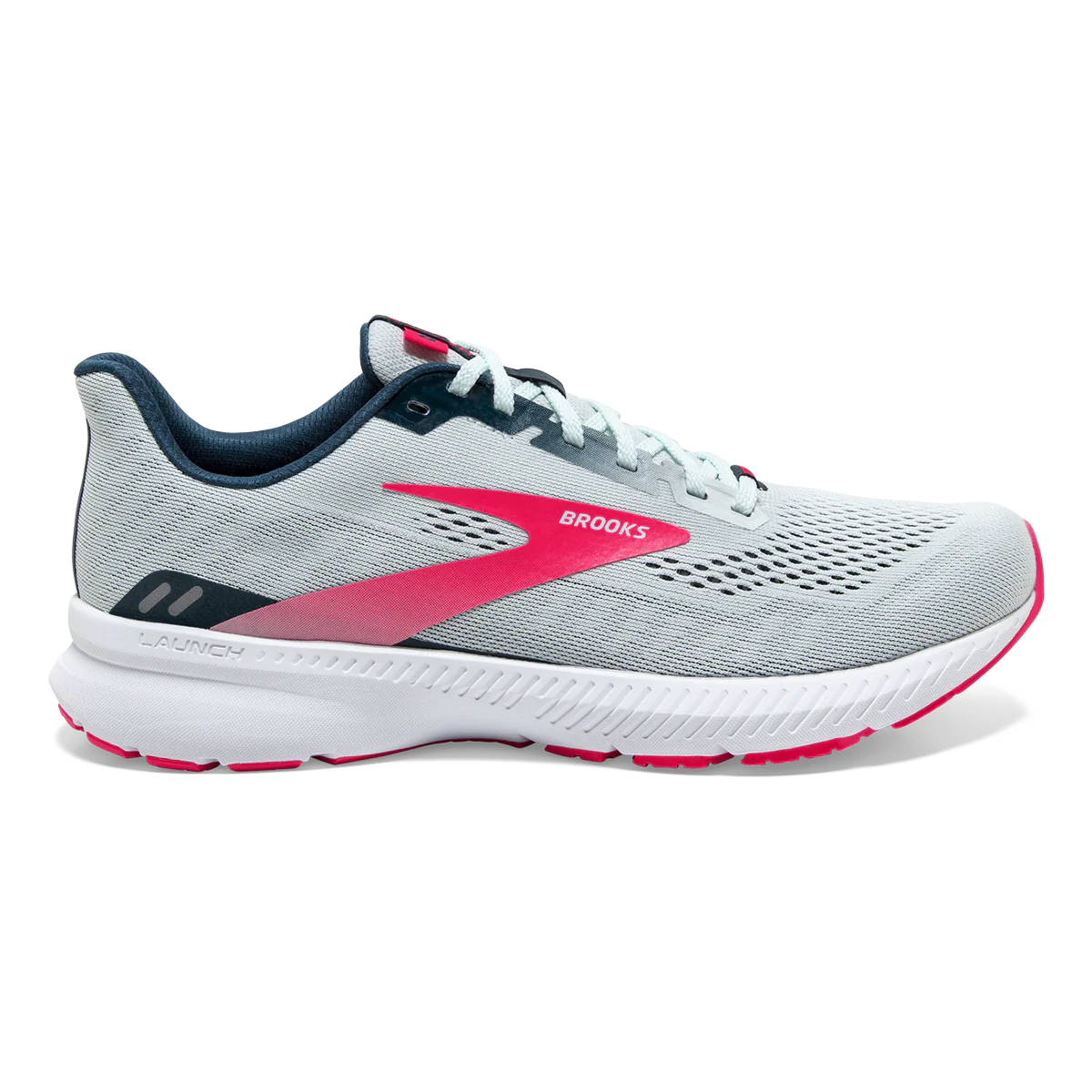 Brooks Launch 8 - Ice Flow - Navy - Pink